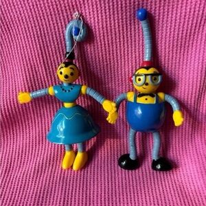 ROLIE POLIE OLIE DAD Percy & POLINA MOM  bendable figure CHRISTMAS